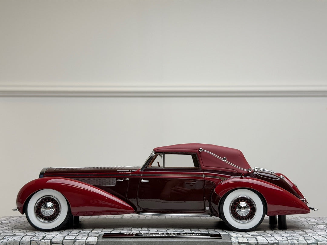 1939 DELAGE D8-120 CABRIOLET (BORDEAUX Red) [MINICHAMPS] 1/18 scale