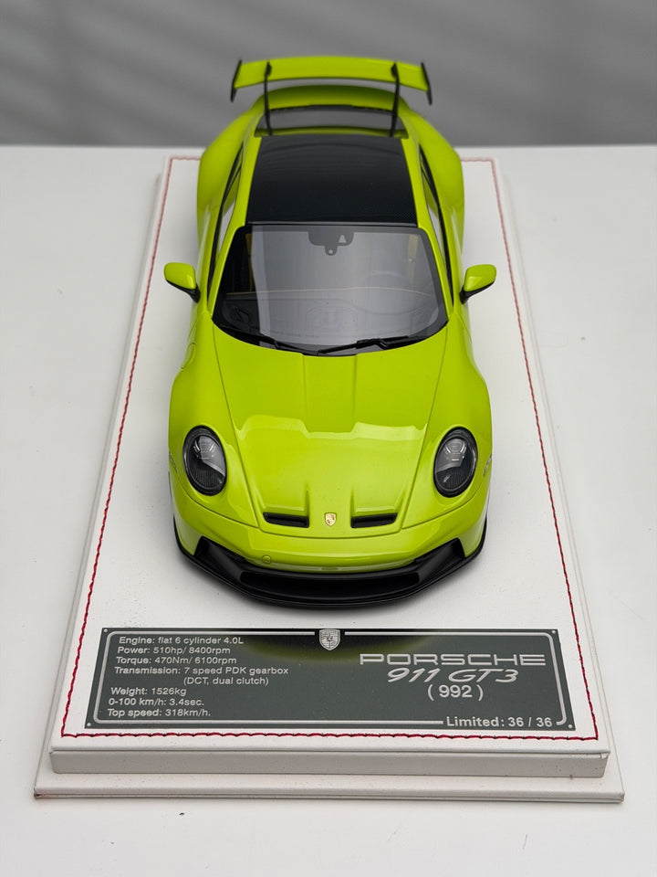 Porsche 911 GT3 (Lime Green) [Davis & Giovanni] 1/18 scale
