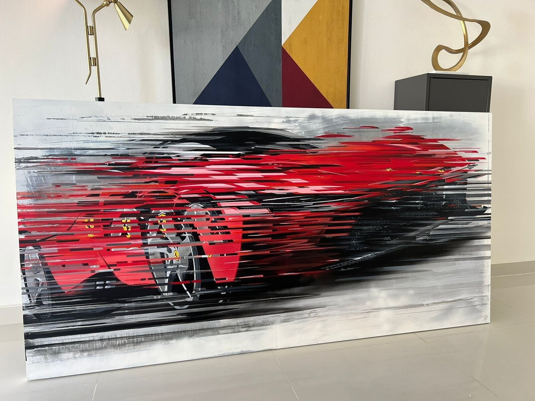 Christopher White "Ferrari SP3 Daytona" Hand painted on Metal Sheet [RARE 01/01]