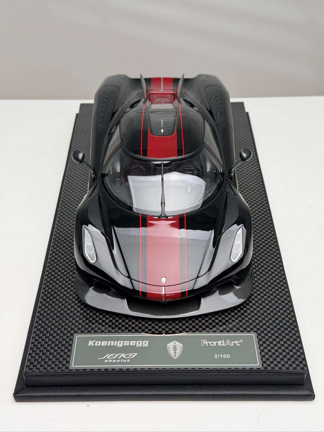 Koenigsegg Jesko Absolut (Jet Black) [FrontiArt] 1/18 scale