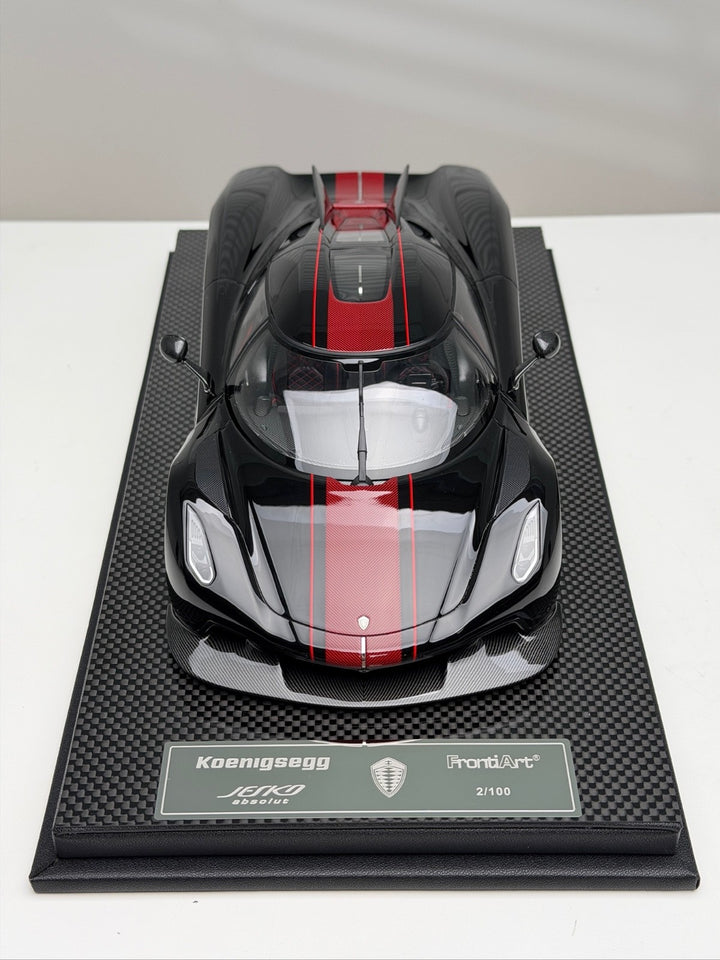 Koenigsegg Jesko Absolut (Jet Black) [FrontiArt] 1/18 scale