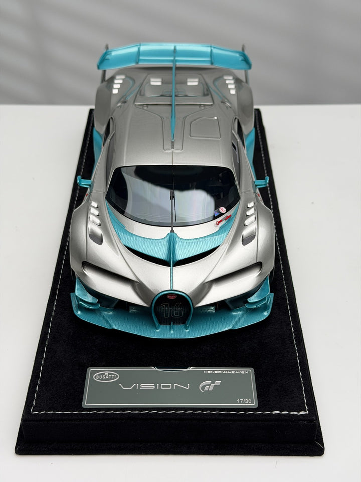 Bugatti Vision GT (Silver/ Blue Carbon) [Henson&Heaven] 1/18 scale