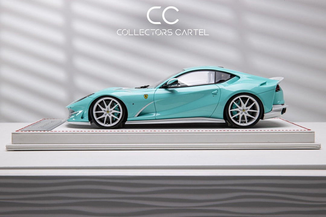 Ferrari 812 Superfast NOVITEC (Tiffany Blue/White Carbon)[Davis & Giovanni] 1:18