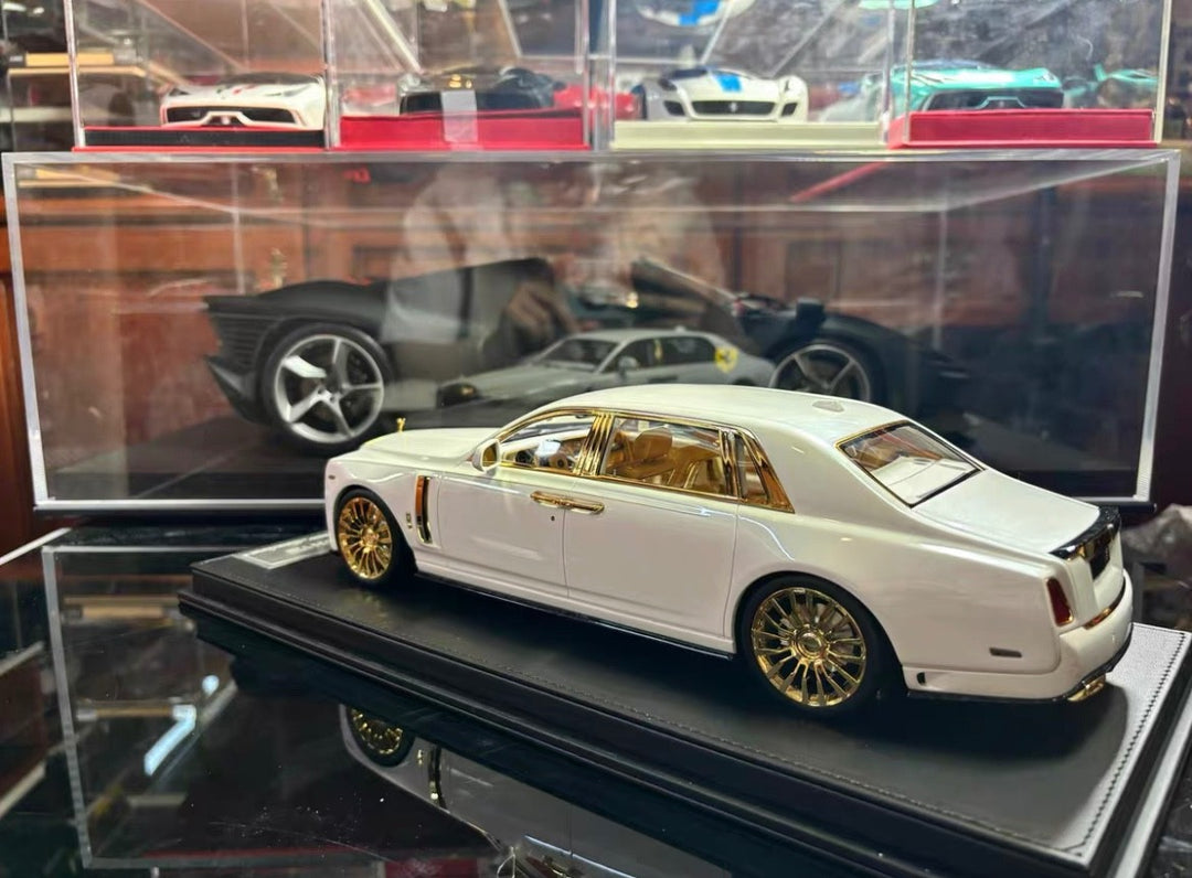 Rolls-Royce Phantom Mansory (White/ Gold) [Muse's Secret] 1:18 scale