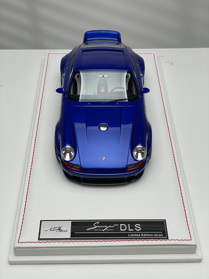 Porsche 911 Singer DLS (Pearl Blue/ Black Livery) [IVY Merit Model] 1/18 scale