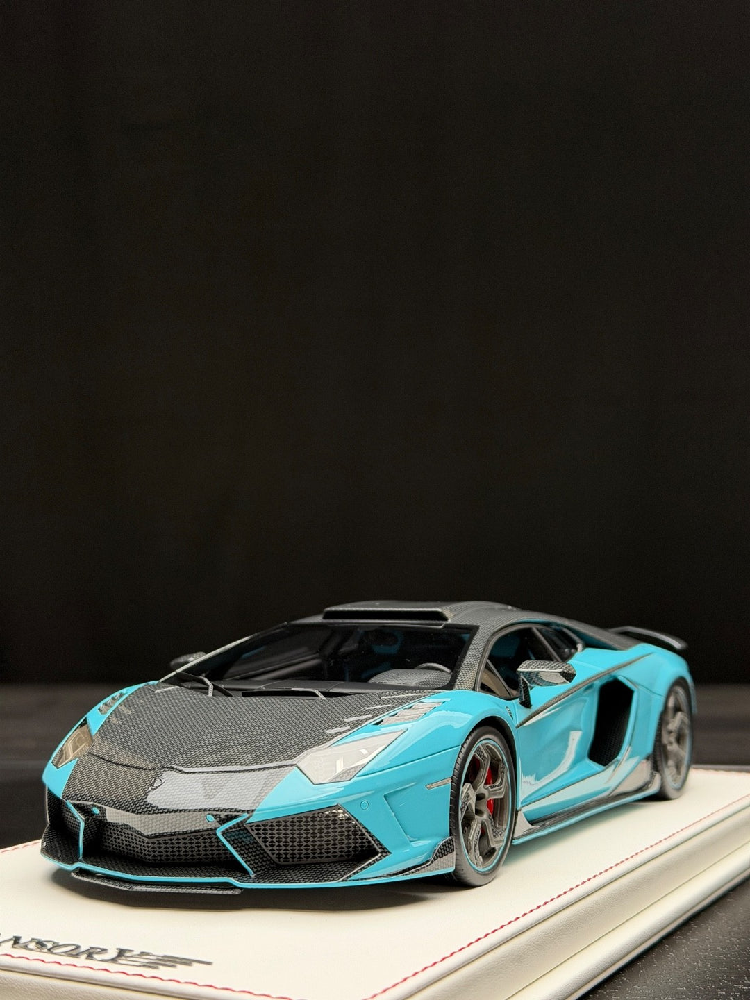 Lamborghini Aventador "Carbonado" Mansory (Blue/ Carbon) [BBR] 1:18 scale