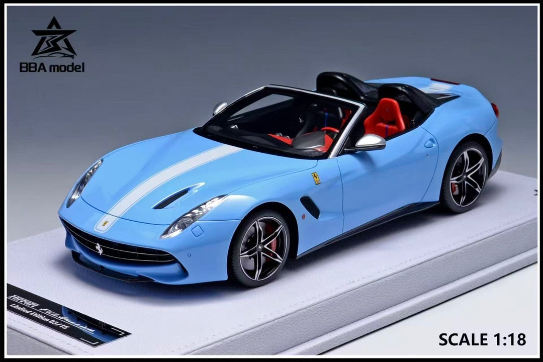 Ferrari F60 America (Baby Blue/ White Stripe) [BBA Model] 1/18 scale