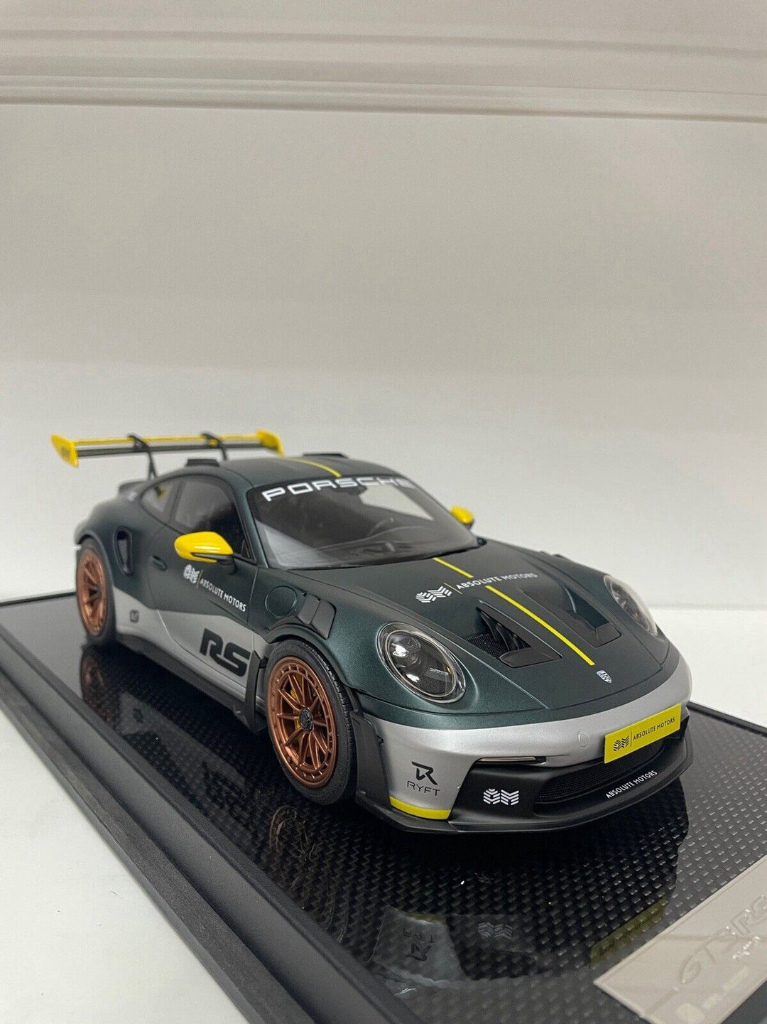 Porsche 911 GT3RS (Dark Green) [Timothy & Pierre] 1/18 scale [Exclusive][Rare]