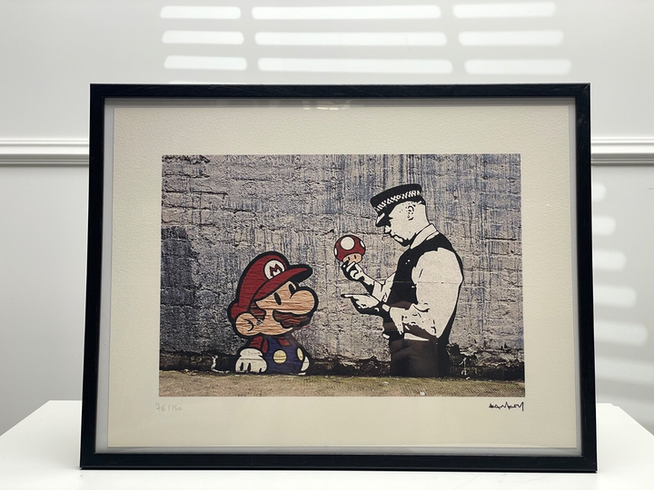 Banksy - "Super Mario" Signed Lithograph #76 of 150