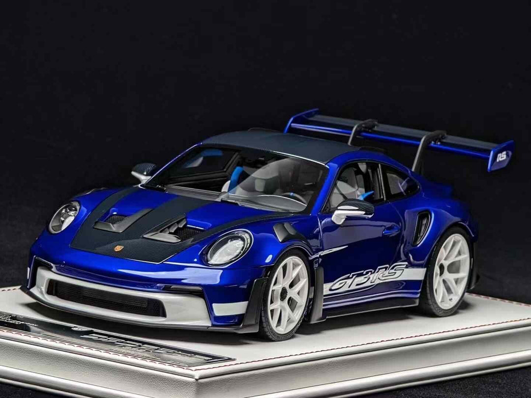 Porsche 911 GT3 RS (Blue /Carbon/ White) [Davis & Giovanni] 1/18 scale