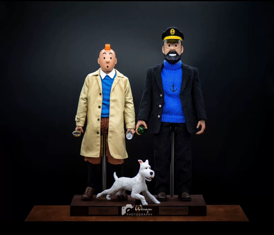 Tintin & Captain Haddock + Detectives (Full Set) - By: ToyMan [1:6 scale] RARE