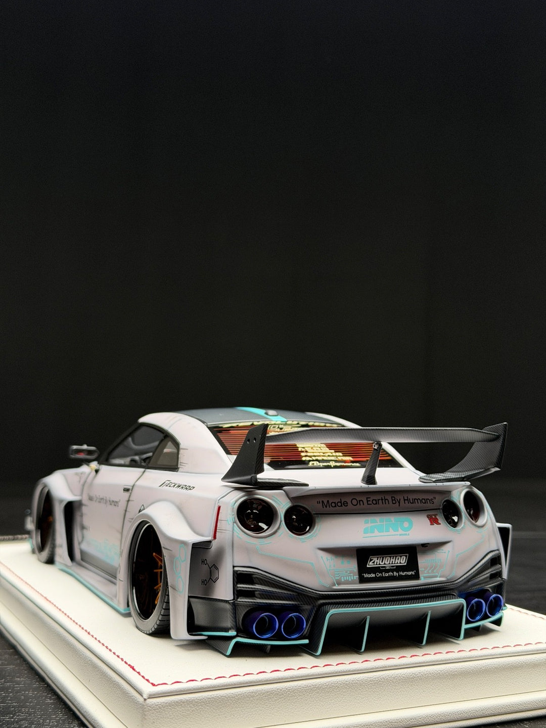 Nissan R35 GT-RR LBWK (Matte Gray/ Blue Accents) [Davis & Giovanni] 1 ...