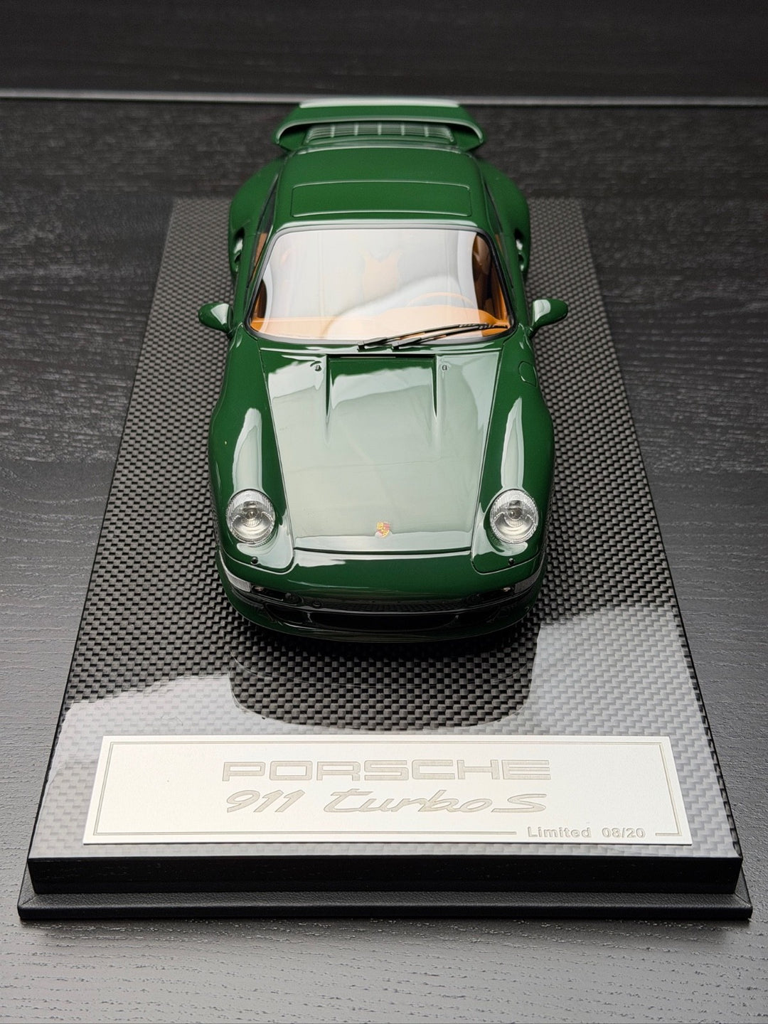 Porsche 911 Turbo S (Dark Green) [Dino Model] 1/18 scale
