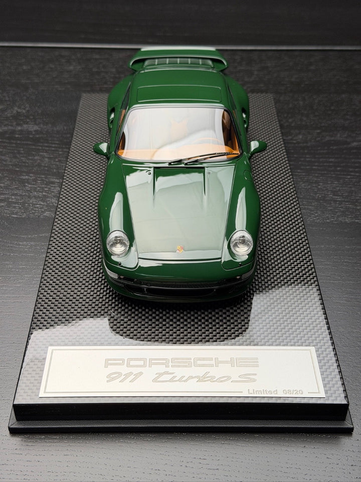 Porsche 911 Turbo S (Dark Green) [Dino Model] 1/18 scale