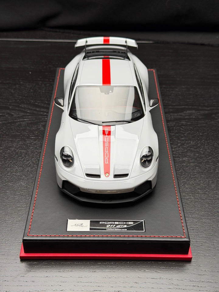 Porsche 911 GT3 (White/ Red) [IVY Model] 1:18 scale