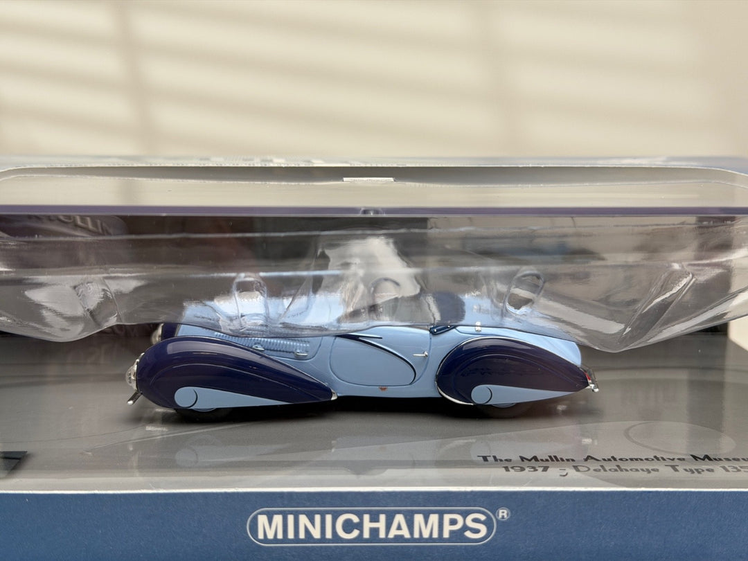 1937 Delahaye Type 135-M Cabriolet (Blue) [MINICHAMPS] 1/43 scale