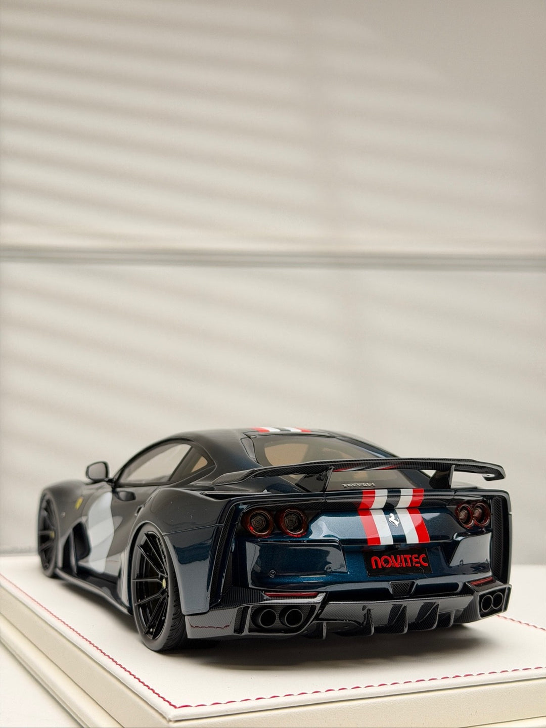 Ferrari 812 N-LARGO NOVITEC (Dark Blue) [Davis & Giovanni] 1/18 scale - 1 OF 1