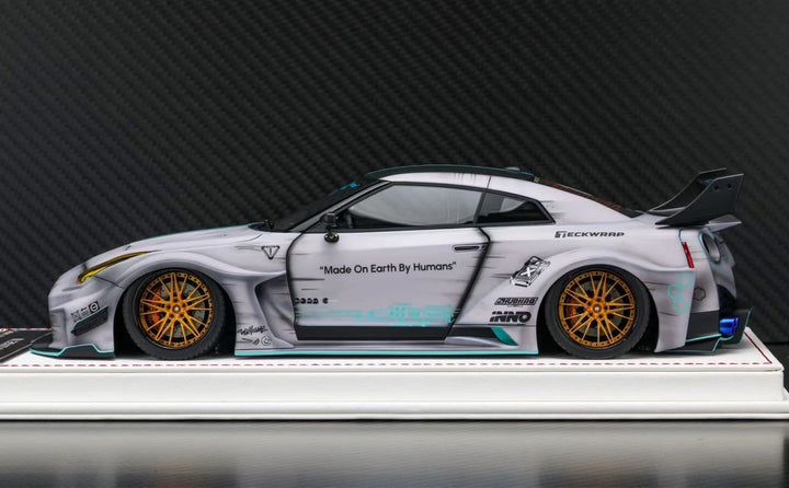 Nissan R35 GT-RR LBWK (Matte Gray Zero Fighter) [Davis & Giovanni] 1:18 scale