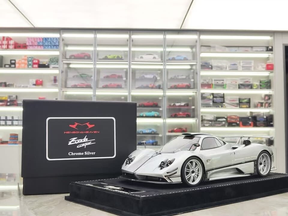 Pagani Zonda Cinque (Chrome Silver) [Henson & Heaven] 1/18 scale