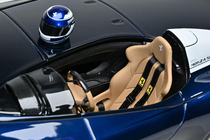 Ferrari Monza SP1 (Blu Chiaro/ with Helmet) [Hermez Collection] 1/18 scale