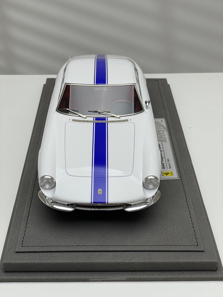 Ferrari 500 Super Fast Series II 1965 (White/ Blue Stripe) [BBR] 1:18 scale