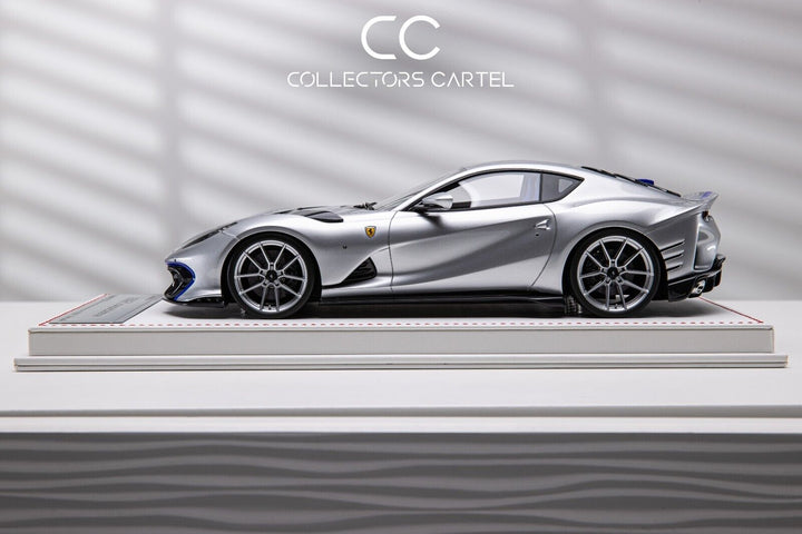 Ferrari 812 Competizione NOVITEC (Silver/ Blue) [Davis & Giovanni] 1/18 scale