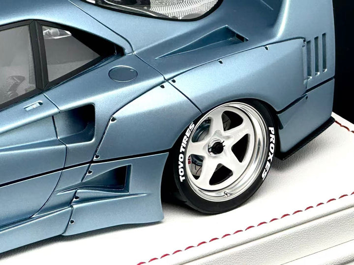 Ferrari F40 LBWK (Metallic Light Blue) [Davis & Giovanni] 1:18 scale