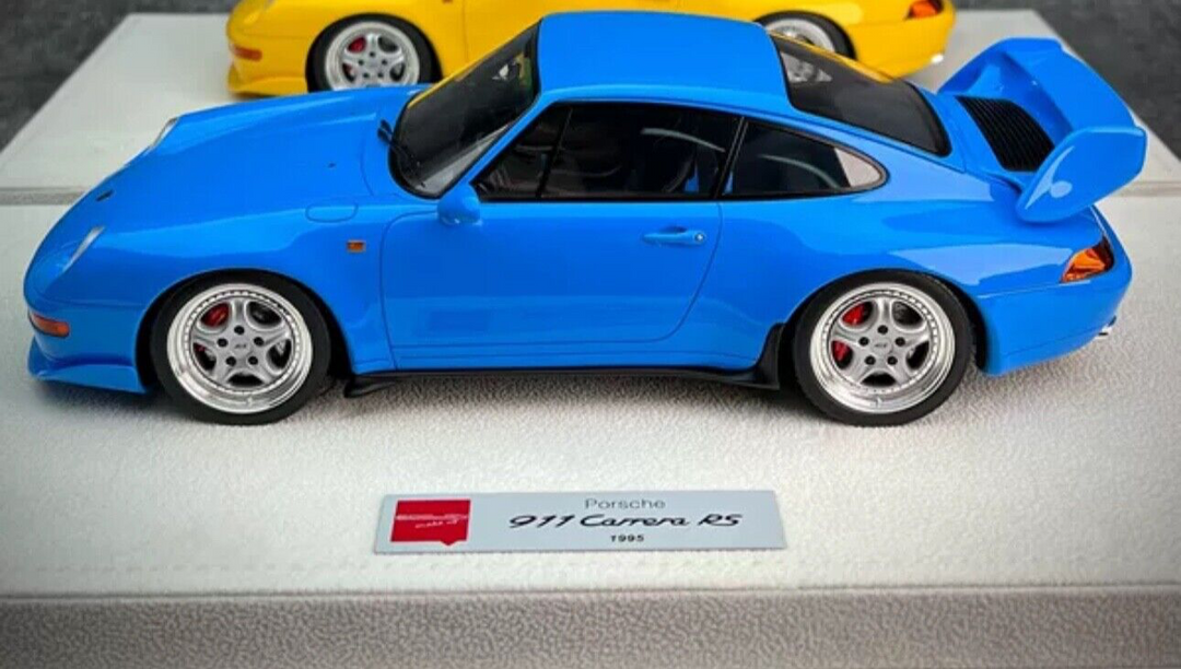 Porsche 911 993 Carrera RS (Blue) [Make up] 1/18 scale