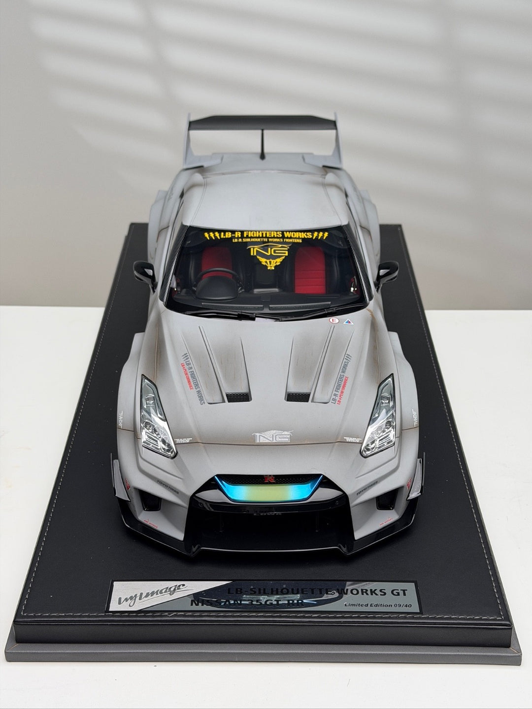 Nissan R35 GT-RR LBWK (Matte Gray) [IVY Model] 1/12 scale