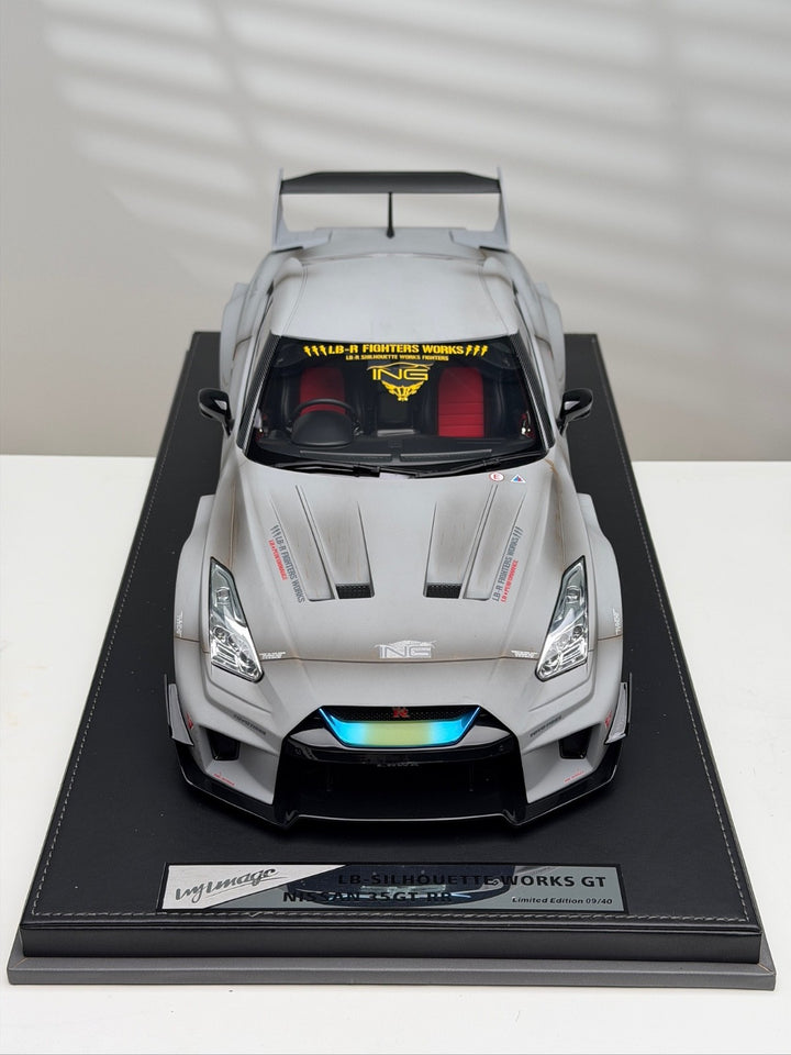 Nissan R35 GT-RR LBWK (Matte Gray) [IVY Model] 1/12 scale