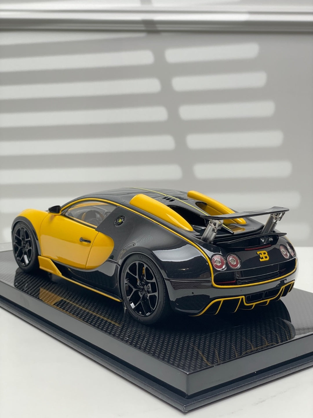 Bugatti Veyron Oakley Design (Black/ Yellow)  1/18 scale - 1 OF 1
