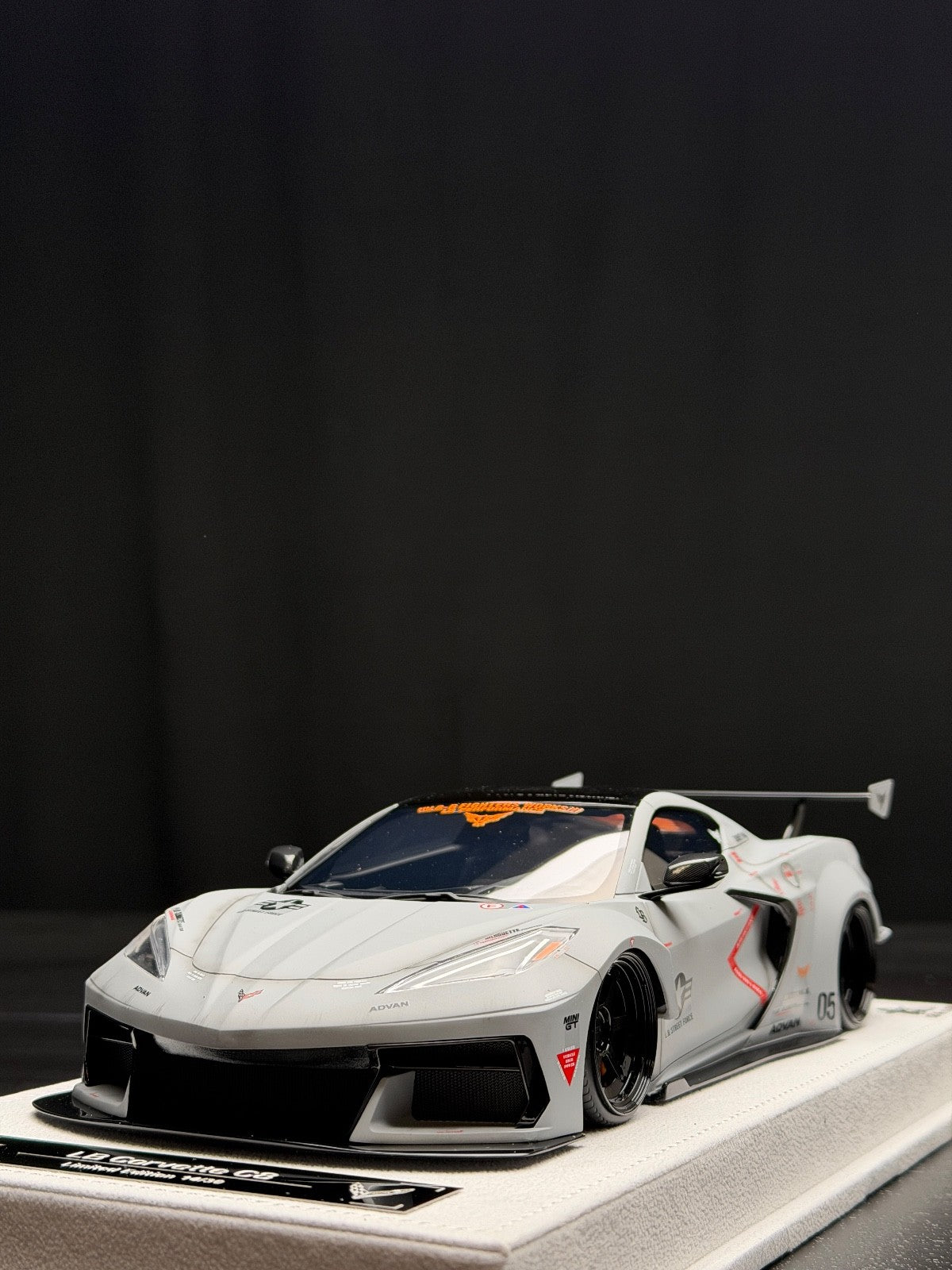 Chevrolet Corvette C8 LBWK (Matte Gray) [BBA Model] 1/18 scale ...
