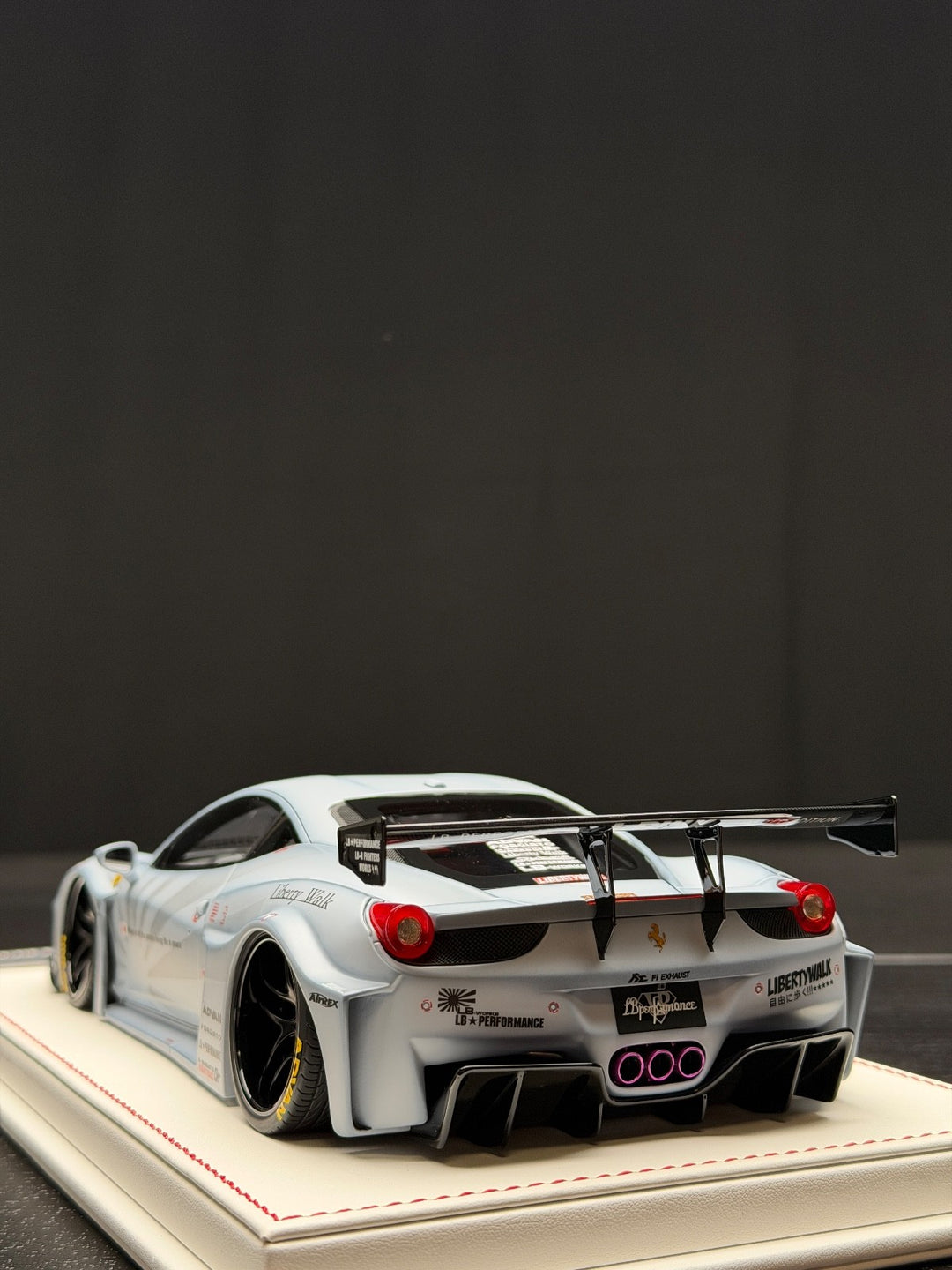 Ferrari 458 GT LBWK (Matte Gray) [Davis & Giovanni] 1/18 scale