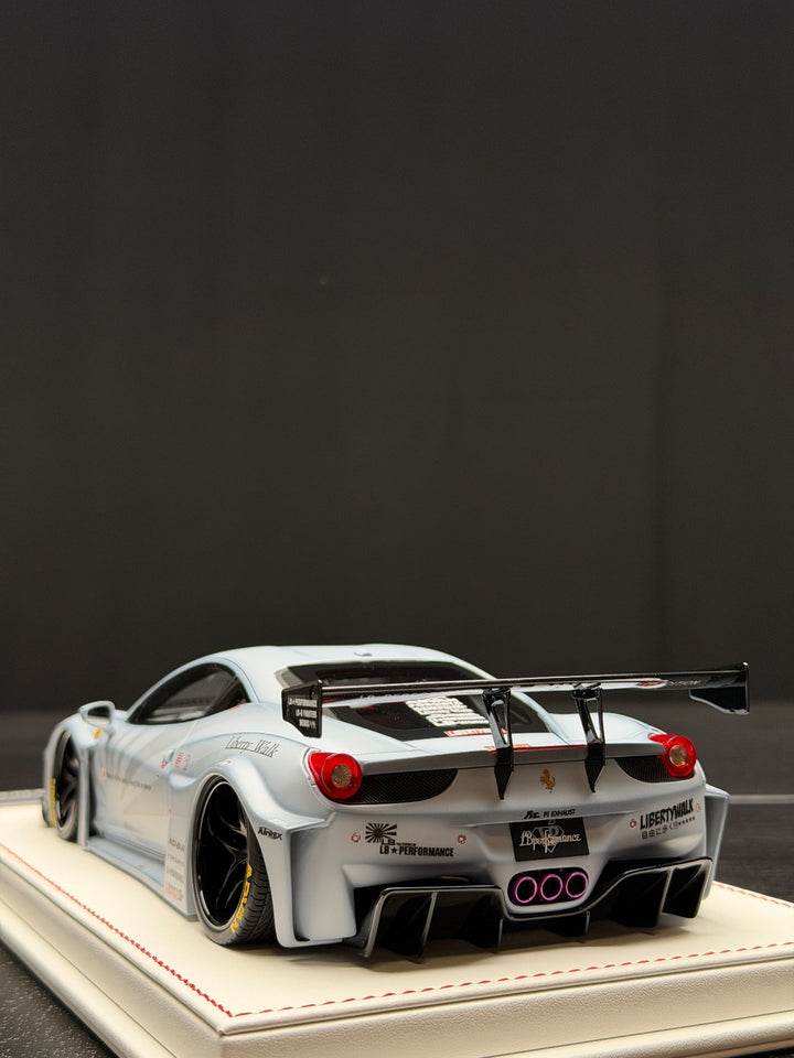 Ferrari 458 GT LBWK (Matte Gray) [Davis & Giovanni] 1/18 scale