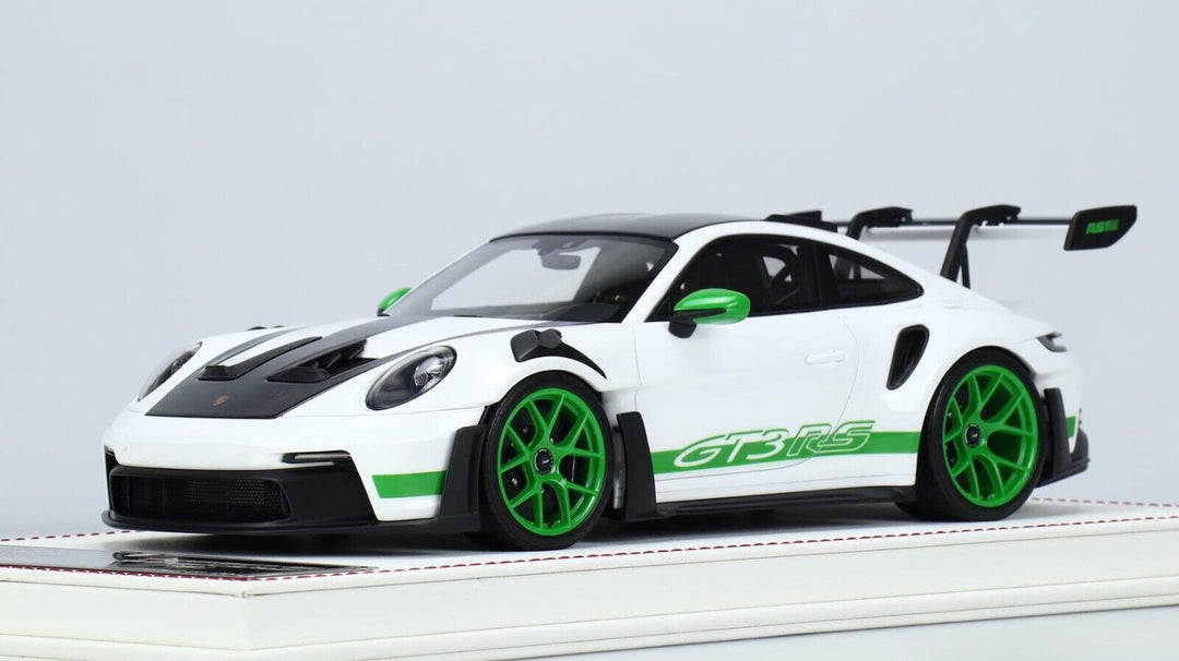 Porsche 911 GT3RS (White/ Green) [Davis & Giovanni] 1:18 scale