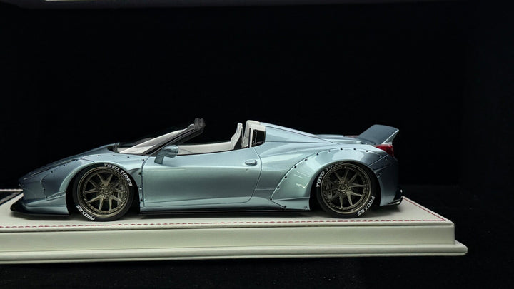 Ferrari 458 Spider LBWK (Ice Blue) [Davis & Giovanni] 1:18 1 OF 1