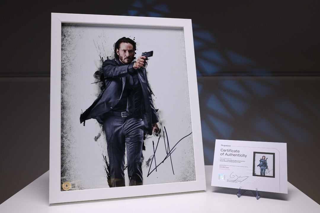 Keanu Reeves Signed & Framed Poster (John Wick)