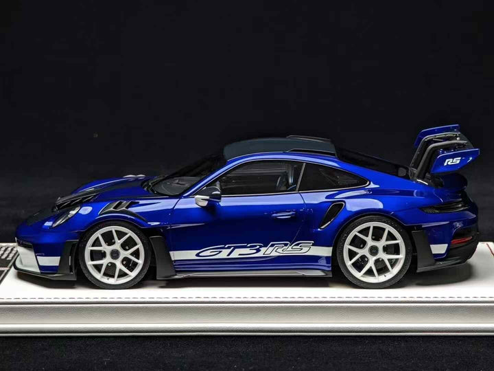 Porsche 911 GT3 RS (Blue /Carbon/ White) [Davis & Giovanni] 1/18 scale