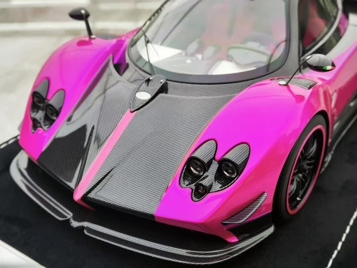 Pagani Zonda Cinque (Flash Pink/ Carbon) [Henson & Heaven] 1/18 scale