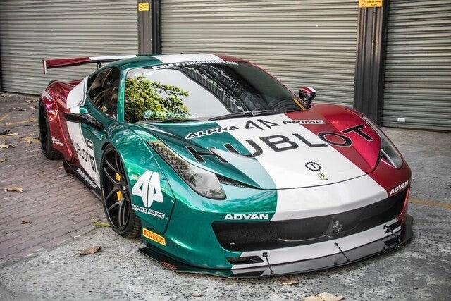 Ferrari 458 Italia LBWK (Italy Flag Racing Livery)[Davis & Giovanni] 1:18 1 OF 1
