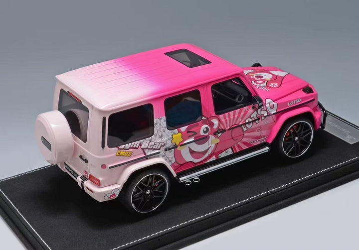 Mercedes-Benz AMG G63 (Pink Lots-o'-Huggin' Bear Decals)[Vehicle Art] 1/18 scale
