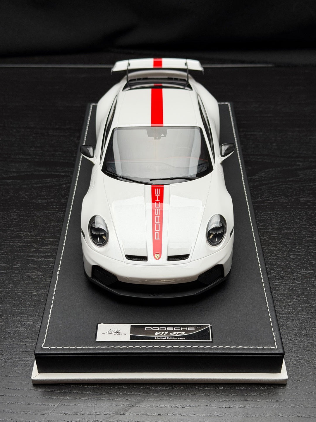 Porsche 911 GT3 (White/ Red) [IVY Model] 1:18 scale