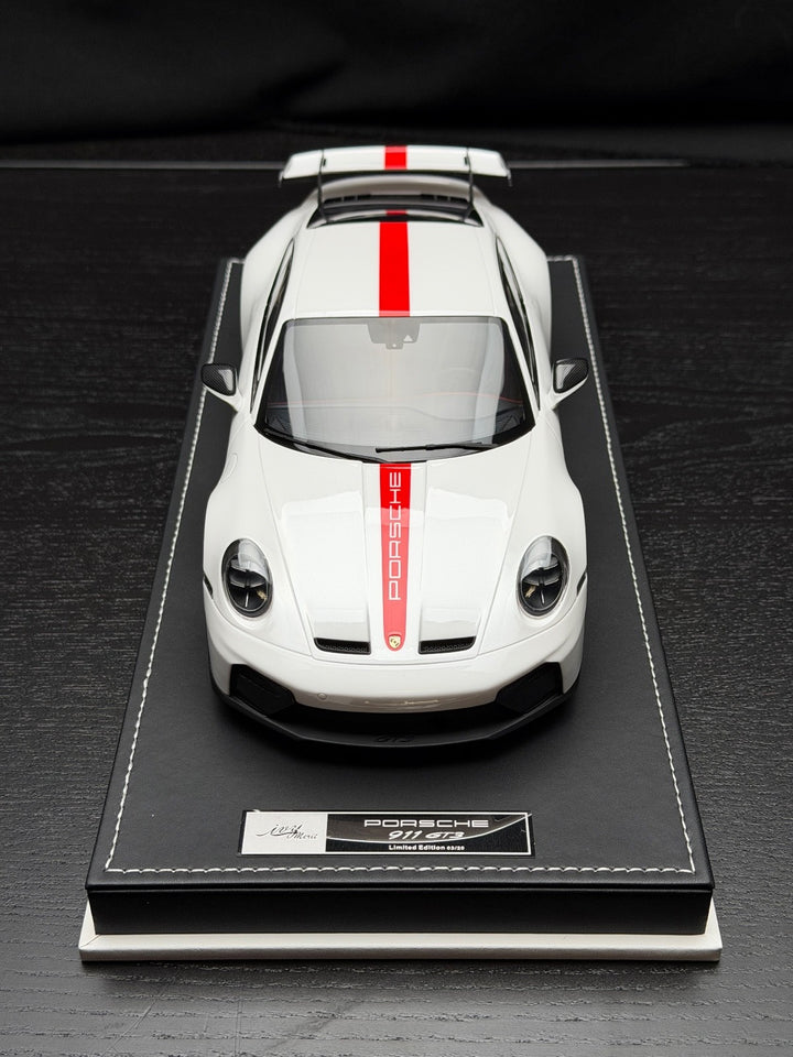 Porsche 911 GT3 (White/ Red) [IVY Model] 1:18 scale