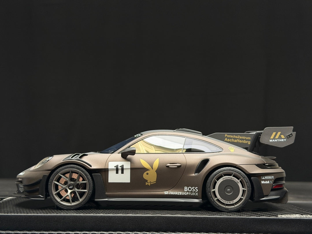 Porsche Gt3 RS MR (Matte Dark Brown) [VIP scale Models] 1/18 scale