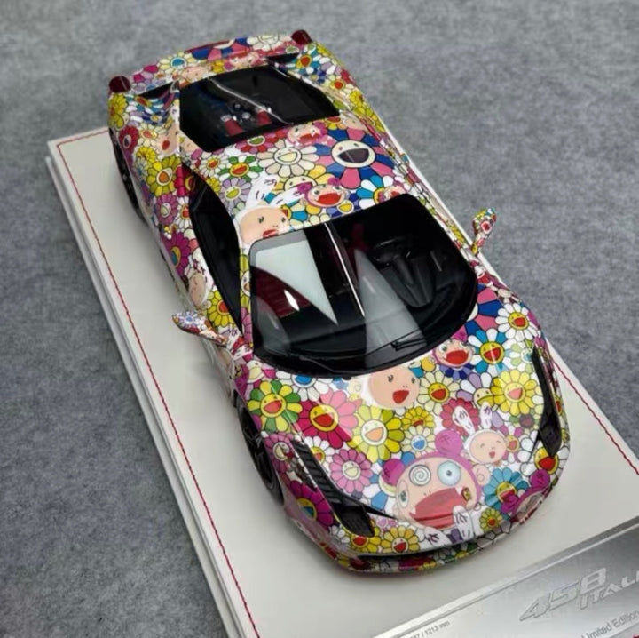 Ferrari 458 Italia (Takashi Murakami Decals) [Dino Model] 1/18 scale