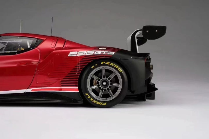 Ferrari 296 GT3 (Rosso Corsa) [Fully opening] By: Amalgam 1:8 scale