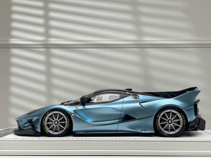 Ferrari FXXK EVO (Light Metallic Blue) [PRORAZE] 1/18 scale