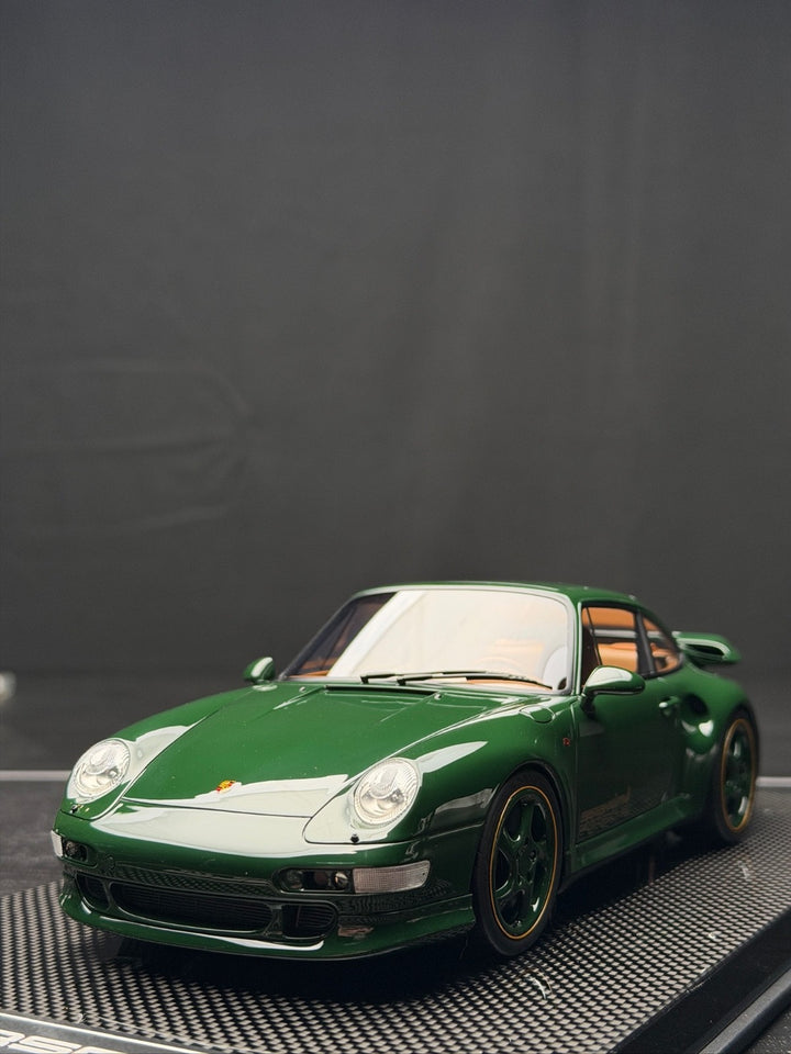 Porsche 911 Turbo S (Dark Green) [Dino Model] 1/18 scale