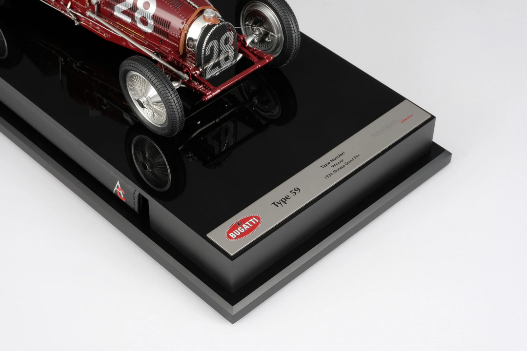 BUGATTI TYPE 59 (1934 MONACO GRAND PRIX - NUVOLARI) [Amalgam] 1:18 scale