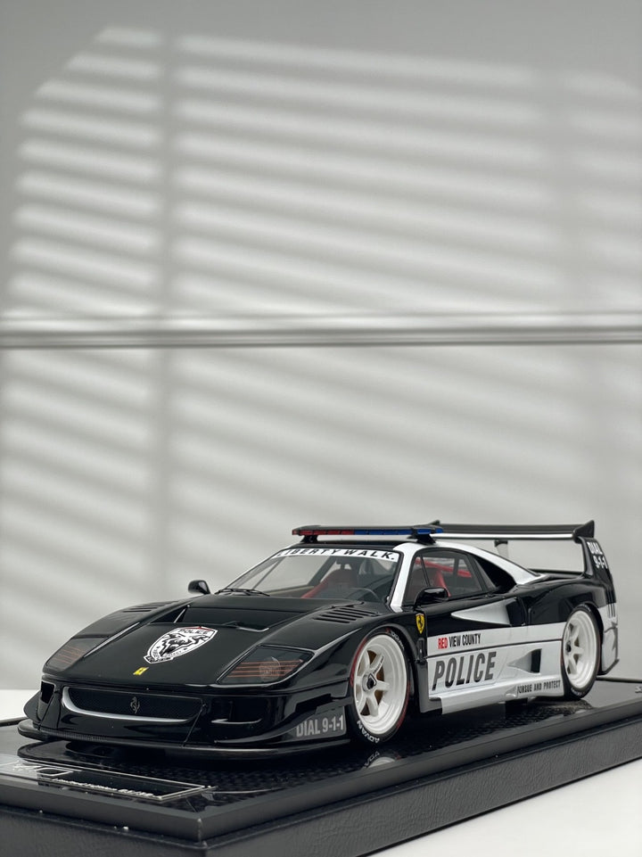 Ferrari F40 LBWK (Red View County Police) [VIP scale Models] 1/18 scale